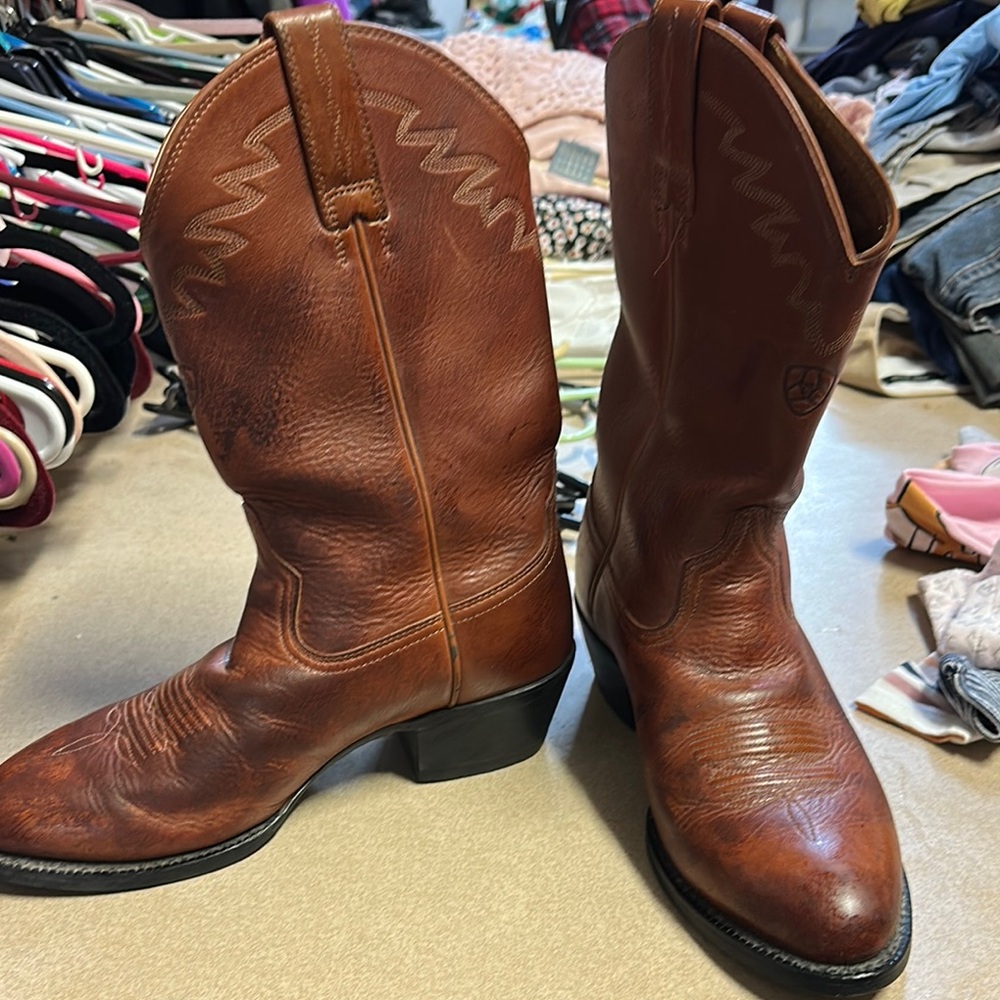 Ariat Brown Leather Western Boots